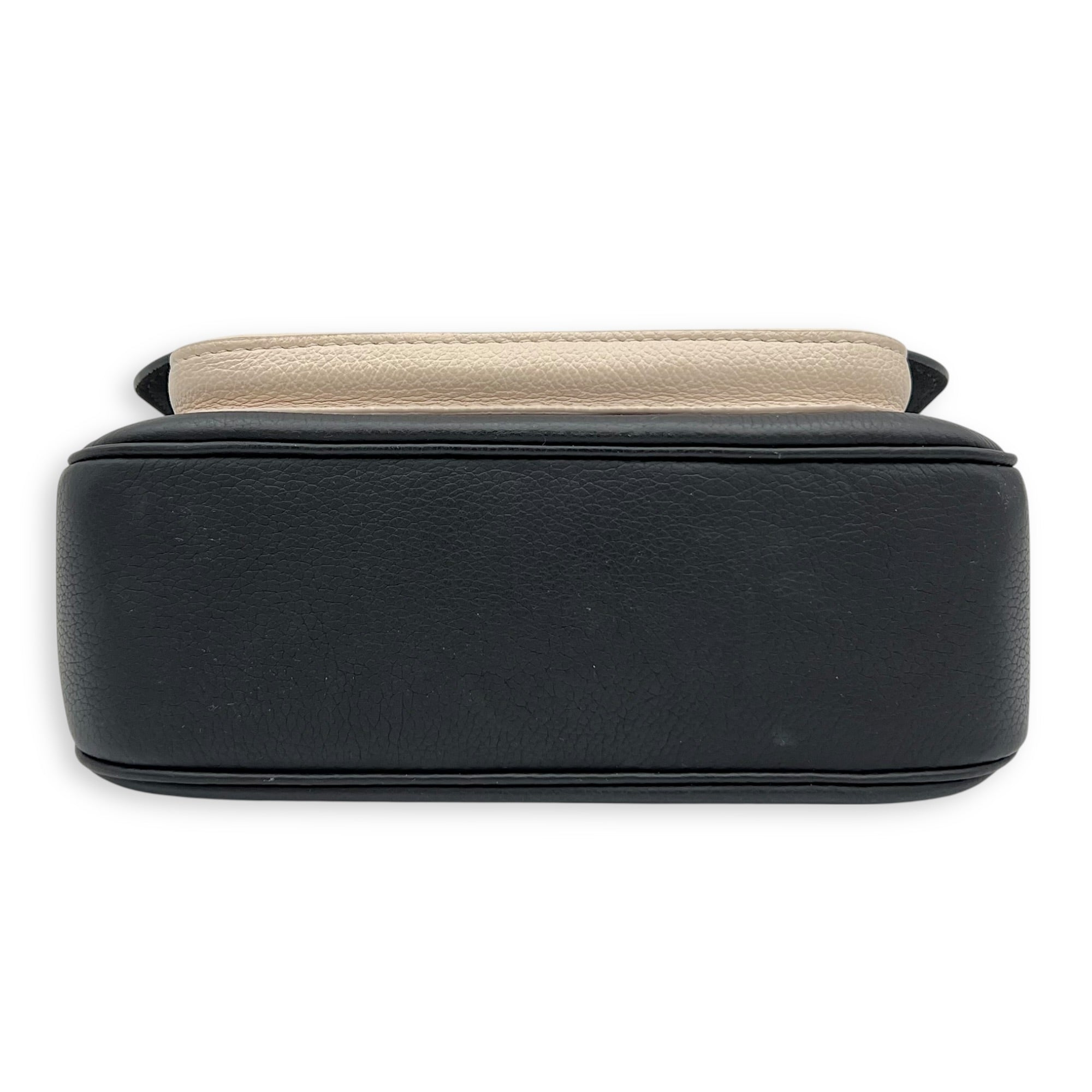 Lock Me Tender Shoulder Bag Black in Calfskin, Gold hardware