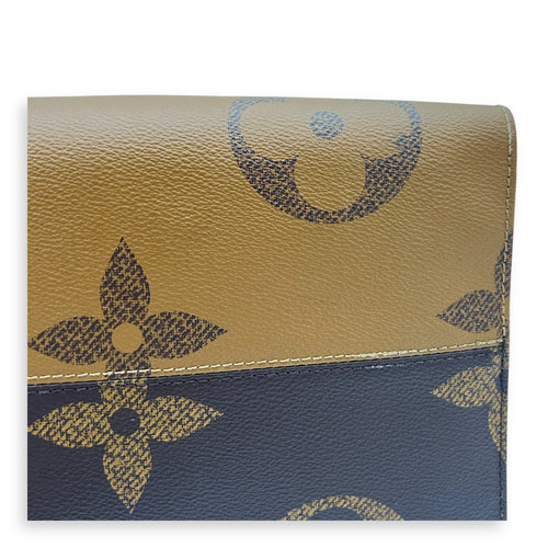 OnTheGo Tote Bag GM Brown in Monogram Coated Canvas, Gold hardware