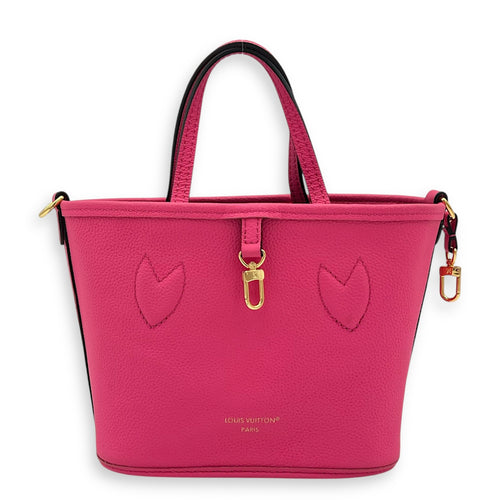 Neverfull Inside Out Top Handle Bag BB Multi-colour in Calfskin & Coated Canvas, Gold hardware