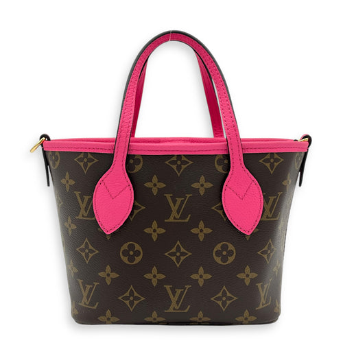 Neverfull Inside Out Top Handle Bag BB Multi-colour in Calfskin & Coated Canvas, Gold hardware