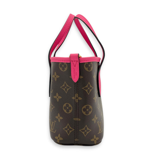 Neverfull Inside Out Top Handle Bag BB Multi-colour in Calfskin & Coated Canvas, Gold hardware