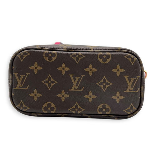 Neverfull Inside Out Top Handle Bag BB Multi-colour in Calfskin & Coated Canvas, Gold hardware
