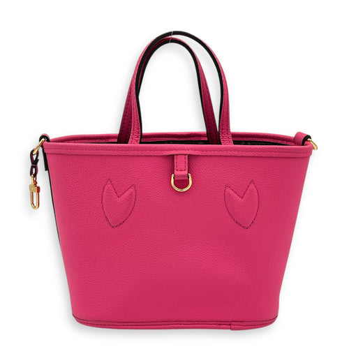 Neverfull Inside Out Top Handle Bag BB Multi-colour in Calfskin & Coated Canvas, Gold hardware