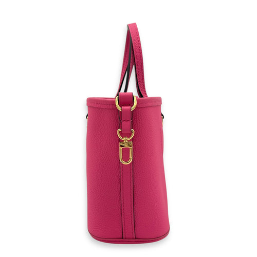 Neverfull Inside Out Top Handle Bag BB Multi-colour in Calfskin & Coated Canvas, Gold hardware