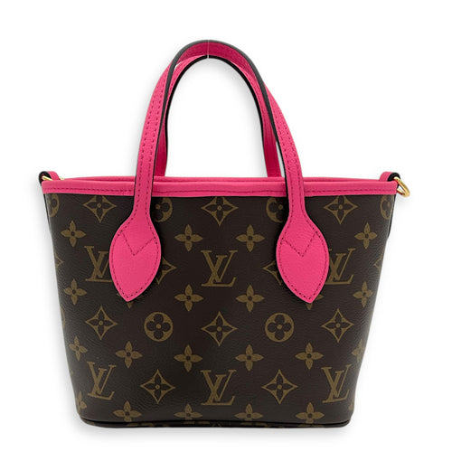 Neverfull Inside Out Top Handle Bag BB Multi-colour in Calfskin & Coated Canvas, Gold hardware