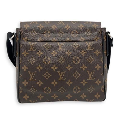 District Messenger PM Brown in Monogram Coated Canvas, Silver hardware