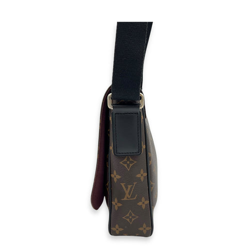 District Messenger PM Brown in Monogram Coated Canvas, Silver hardware