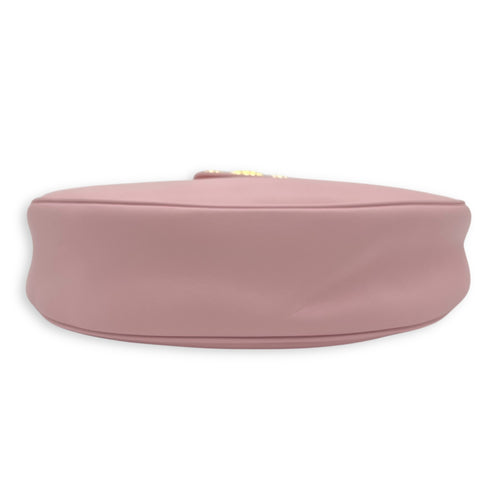 Ava Triomphe Shoulder Bag Pink in Calfskin, Gold hardware