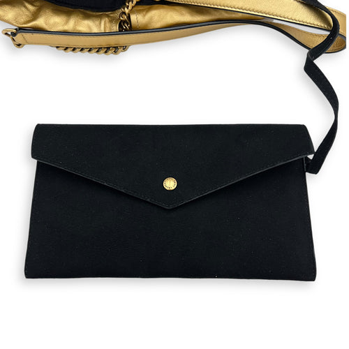 Teddy Shoulder Bag Gold in Calfskin, Gold hardware