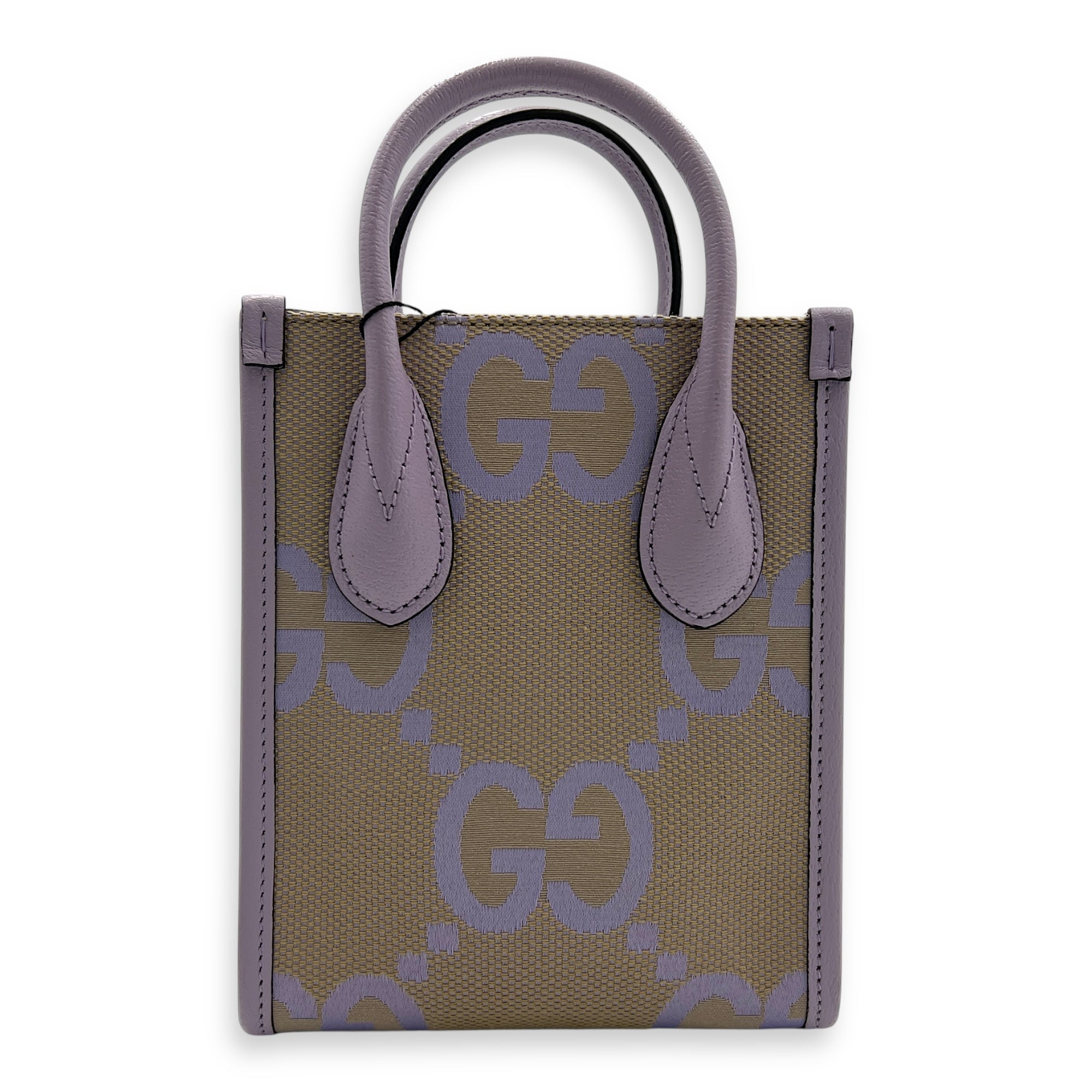 GG Mini Multi-colour Top Handle Bag in Canvas, Gold hardware
