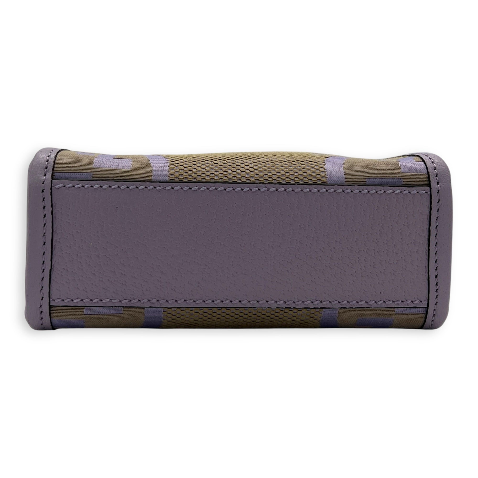 GG Mini Multi-colour Top Handle Bag in Canvas, Gold hardware