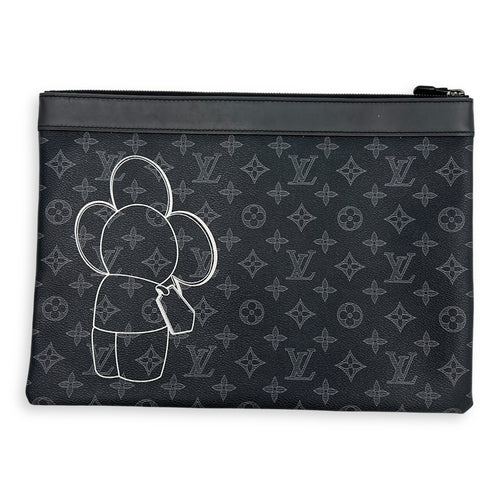 Apollo Clutch Clutch Eclipse  in Coated Canvas, Ruthenium hardware