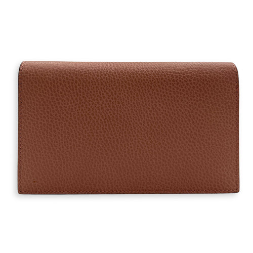 GG Wallet On Chain Pink in Calfskin, Gold hardware