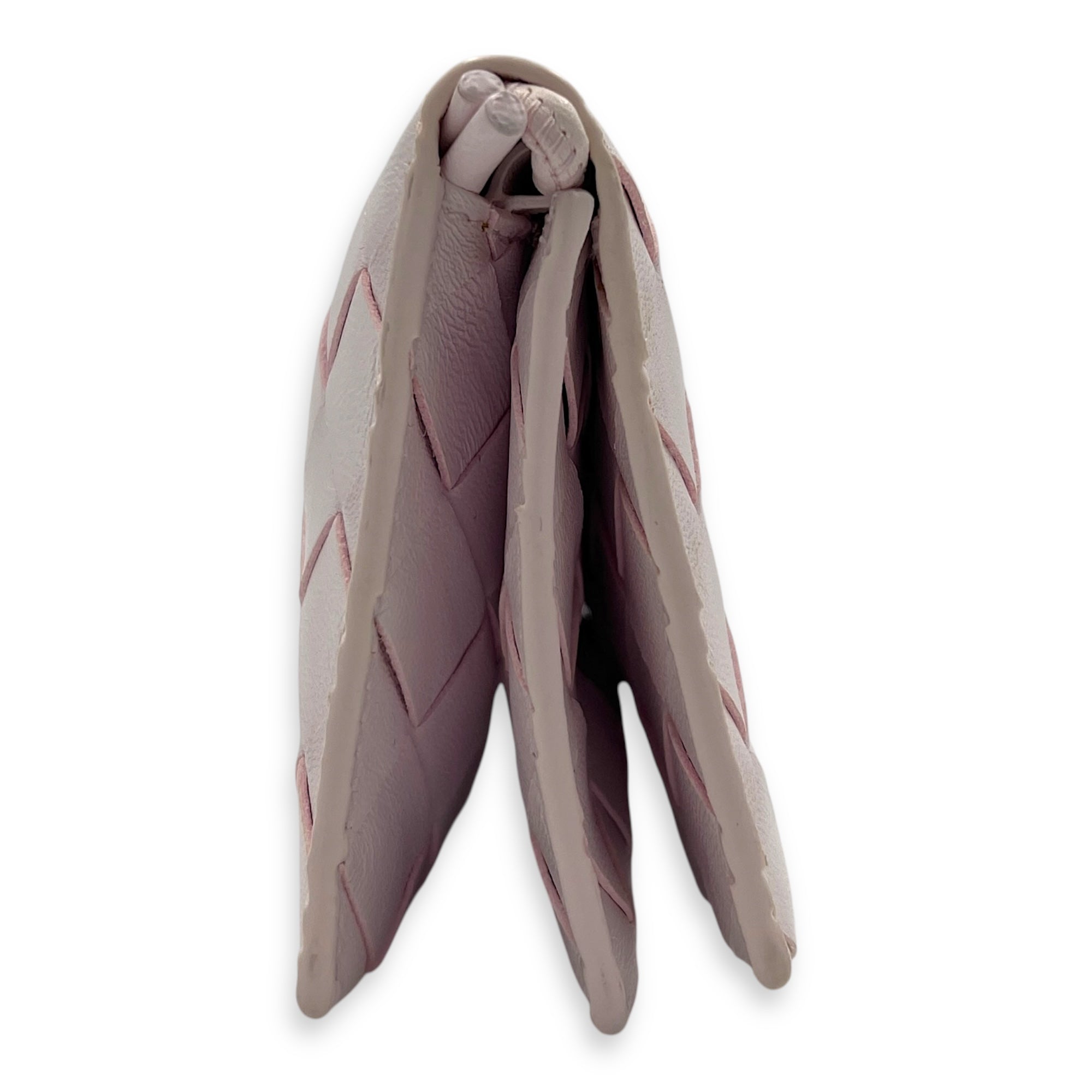 Pink Card Holder in Lambskin, Silver hardware