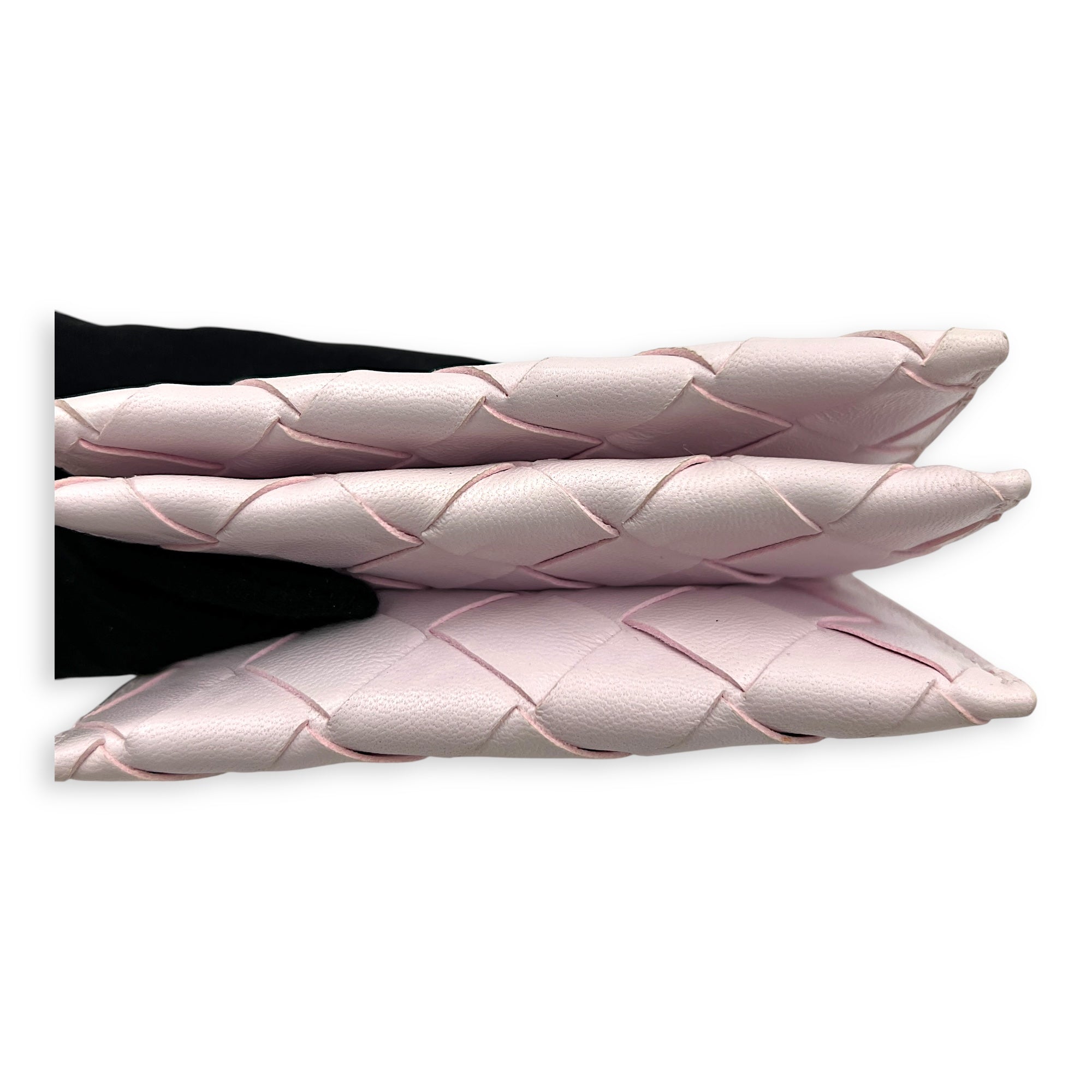 Pink Card Holder in Lambskin, Silver hardware