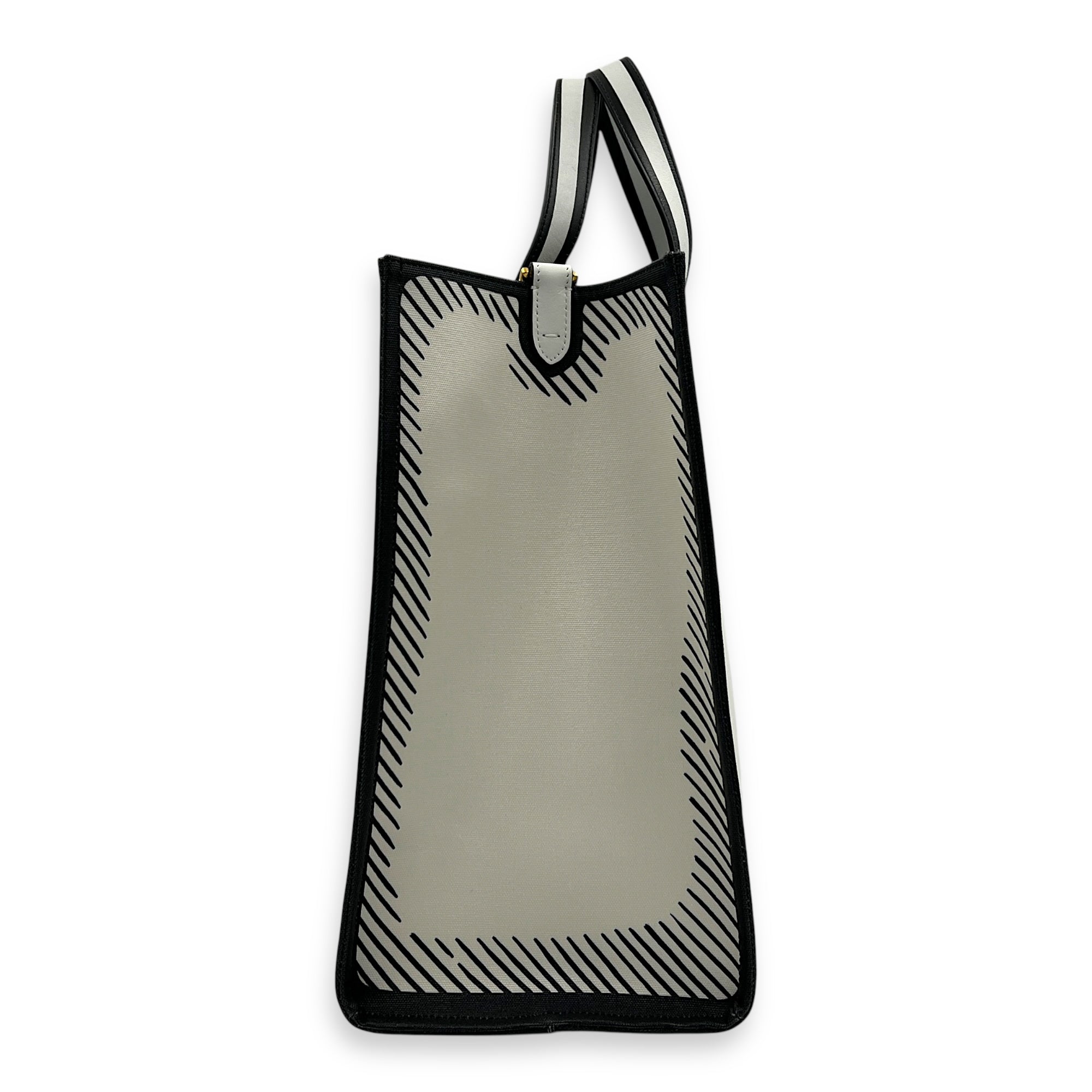 Logo Tote Bag Multi-colour in Calfskin, Gold hardware