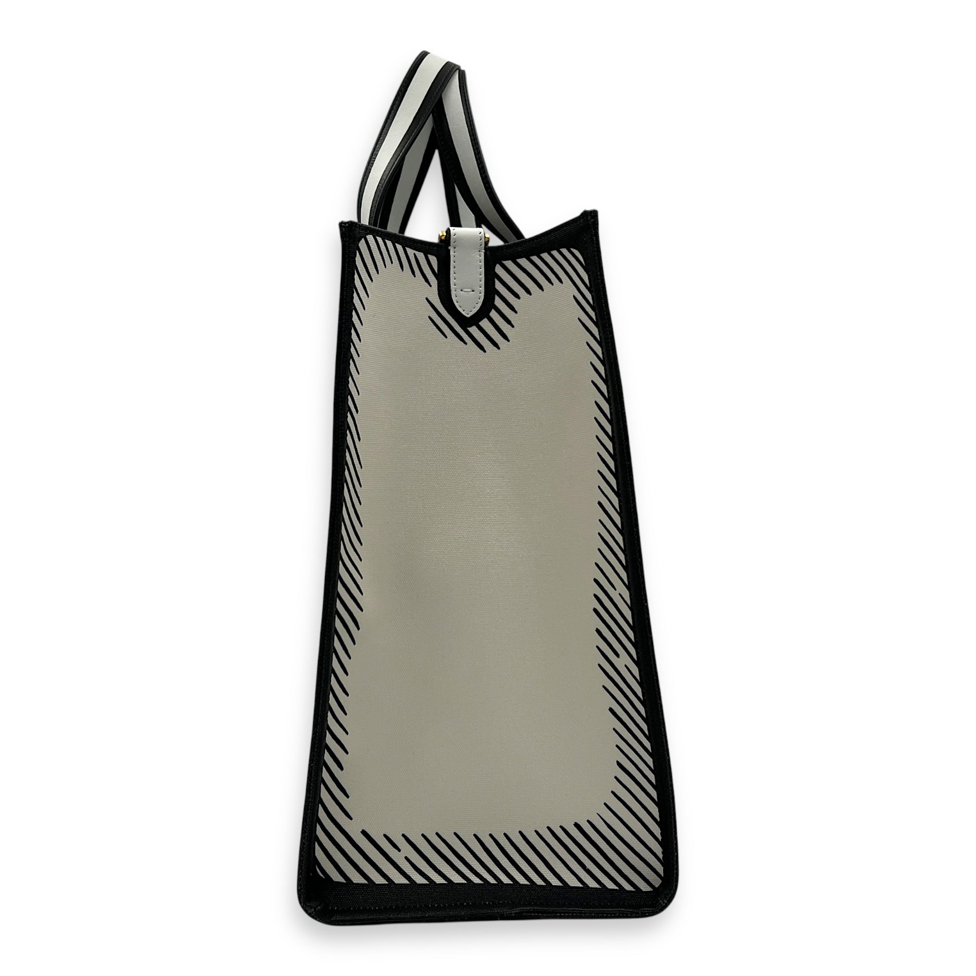 Logo Tote Bag Multi-colour in Calfskin, Gold hardware
