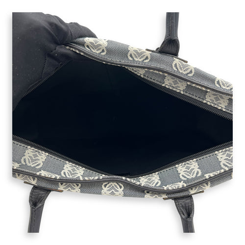 Anagram Top Handle Bag Silver in Canvas, Silver hardware