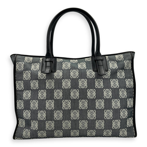 Anagram Top Handle Bag Silver in Canvas, Silver hardware