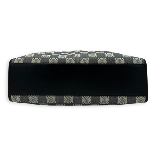 Anagram Top Handle Bag Silver in Canvas, Silver hardware