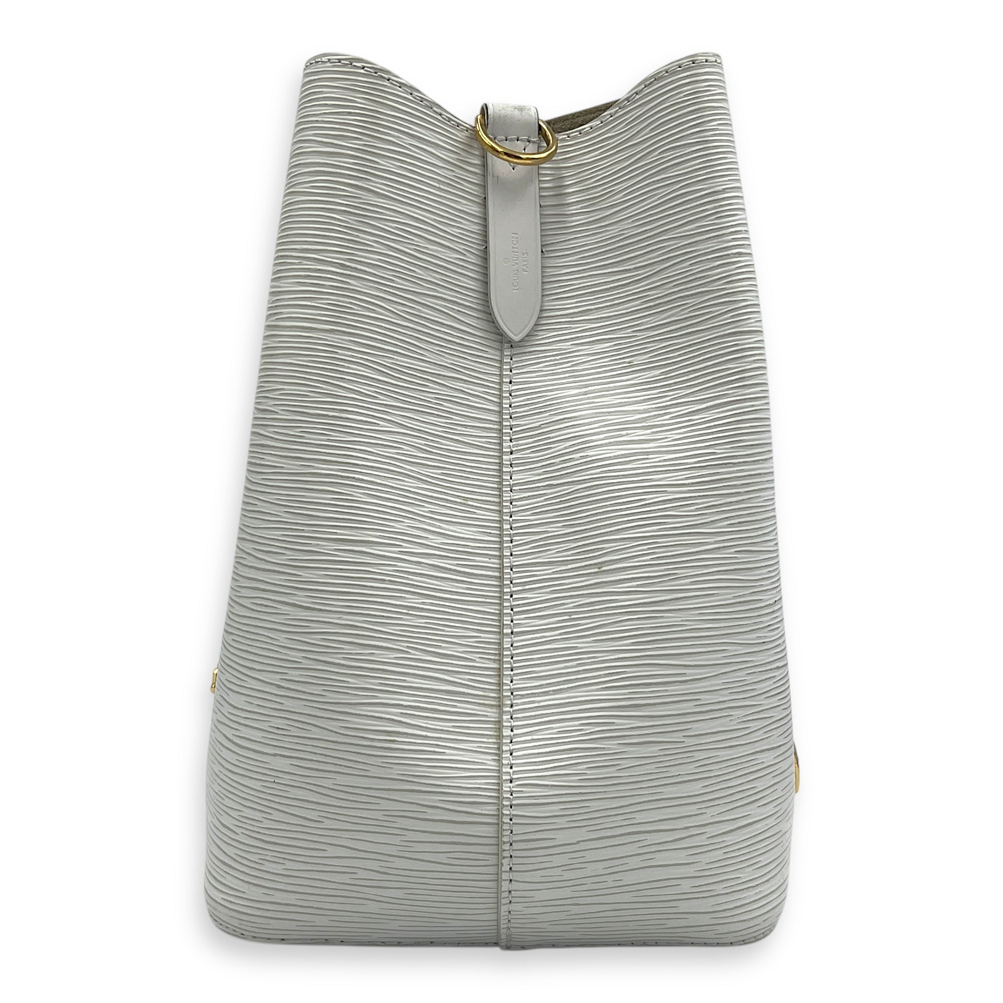 NeoNoe MM Love Lock Bucket Bag in Epi Leather, Mixed hardware