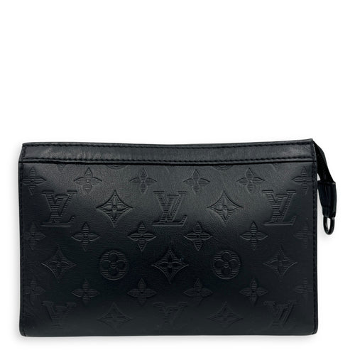 Gaston Wearable Wallet Black Crossbody Bag in Monogram Empreinte Leather, Black hardware