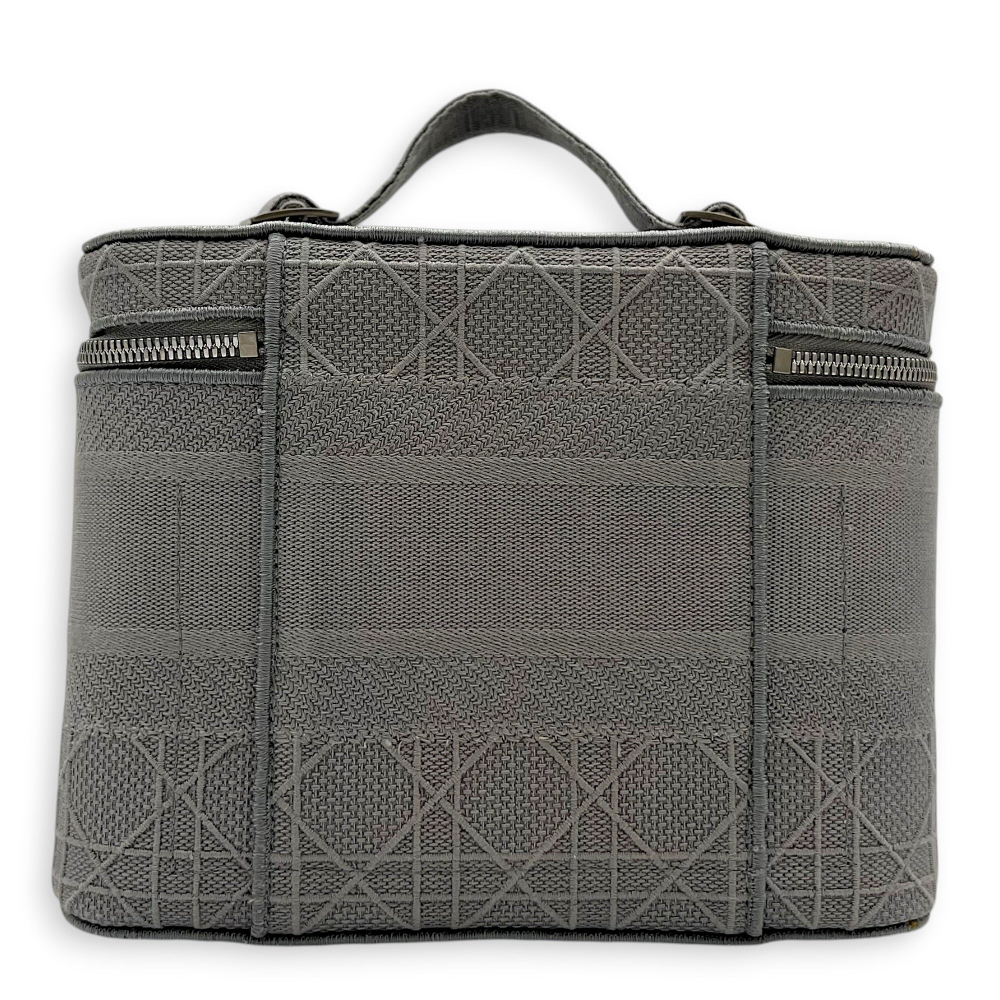 D-Lite Vanity Bag Grey in Canvas, Silver hardware