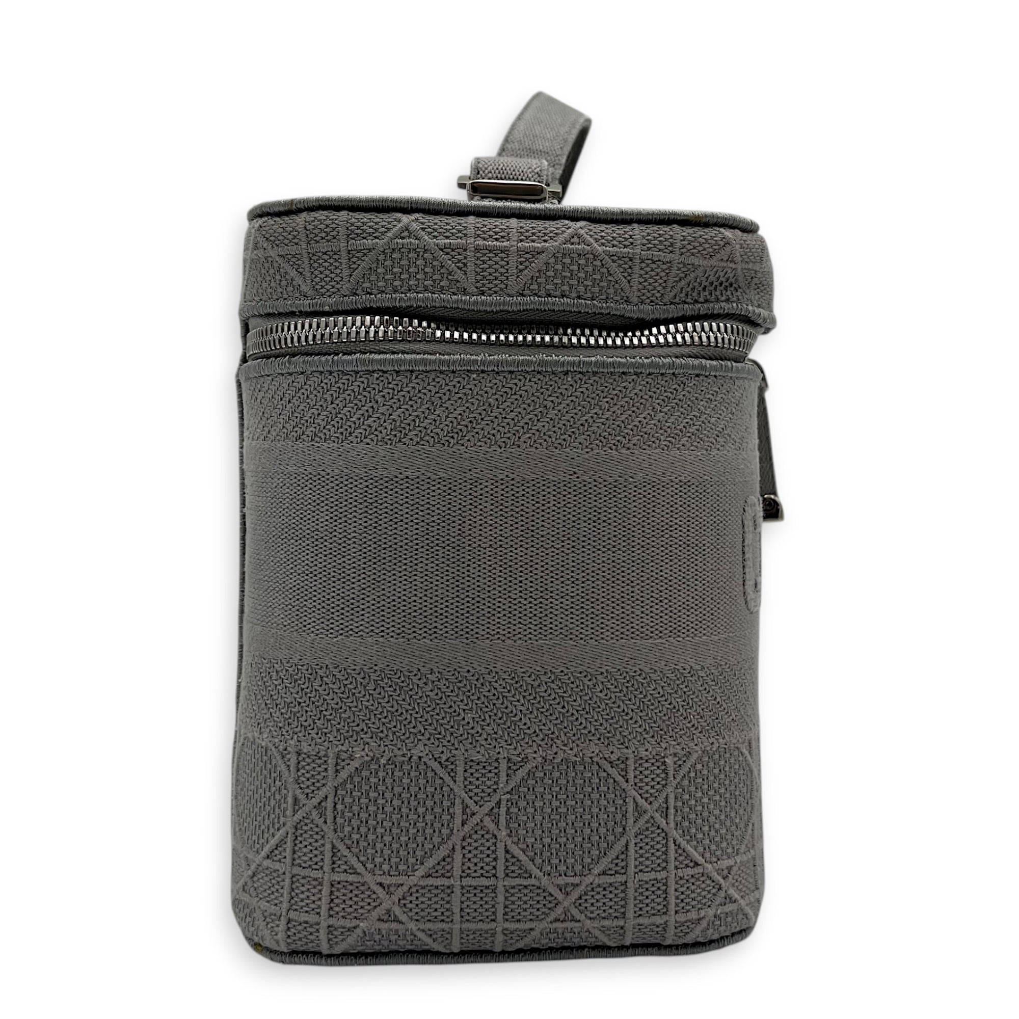 D-Lite Vanity Bag Grey in Canvas, Silver hardware