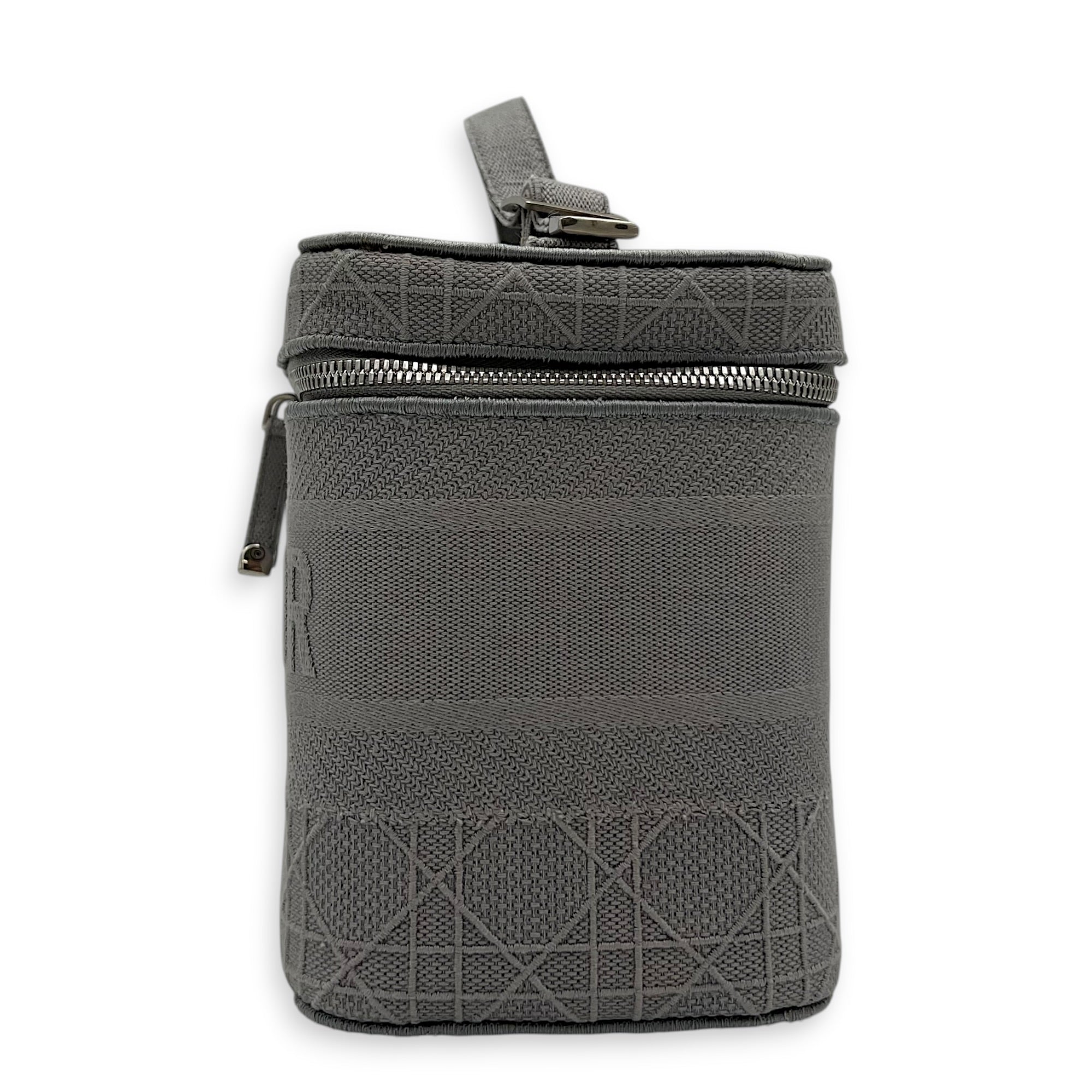 D-Lite Vanity Bag Grey in Canvas, Silver hardware