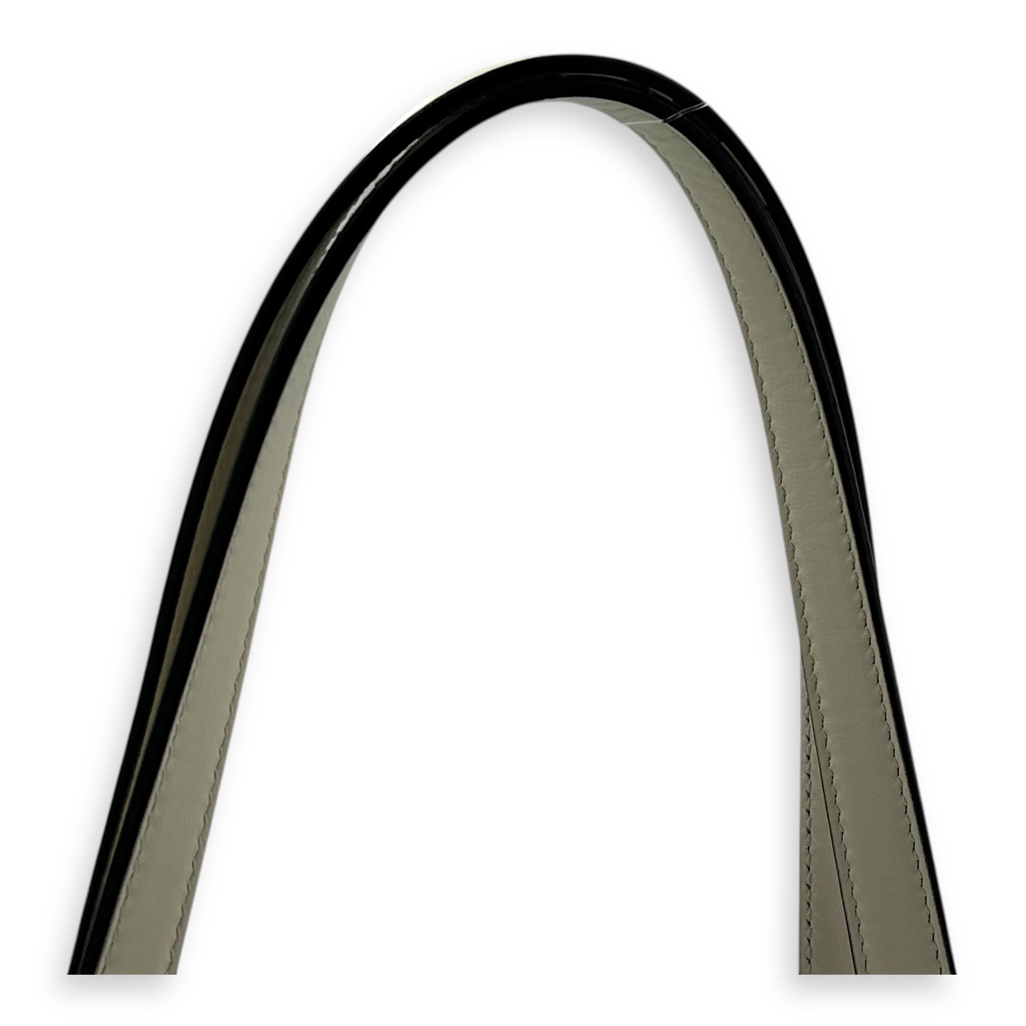 Emblem Tote Bag White in Coated Canvas, Gold hardware