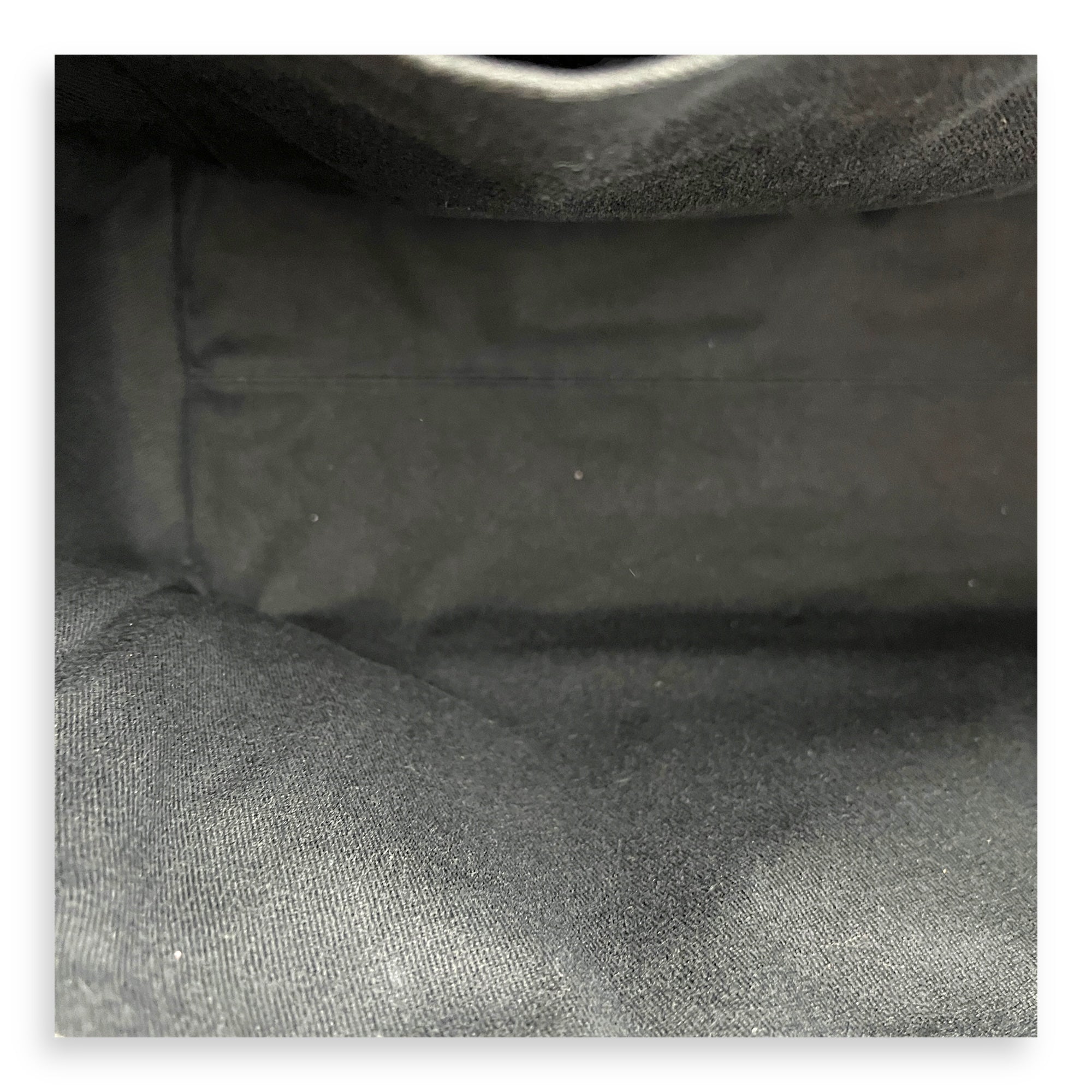 2.55 Black Tote Bag in Nubuck, Ruthenium hardware