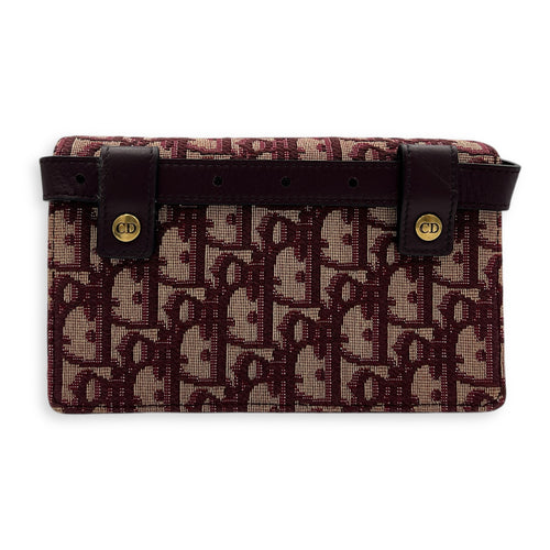 Oblique Belt Bag Red in Canvas, Gold hardware