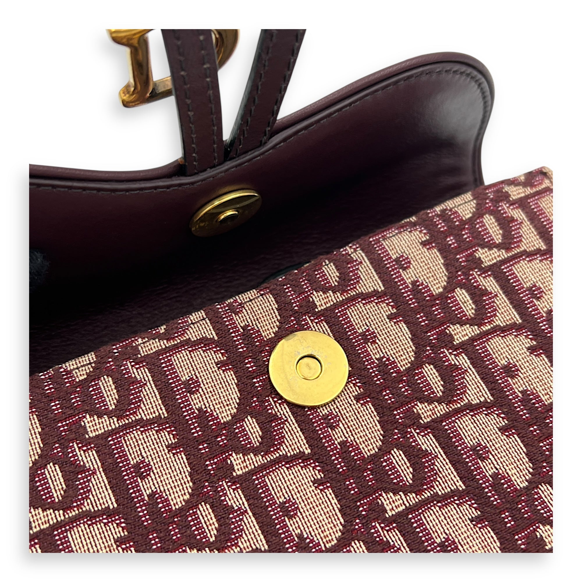 Oblique Belt Bag Red in Canvas, Gold hardware