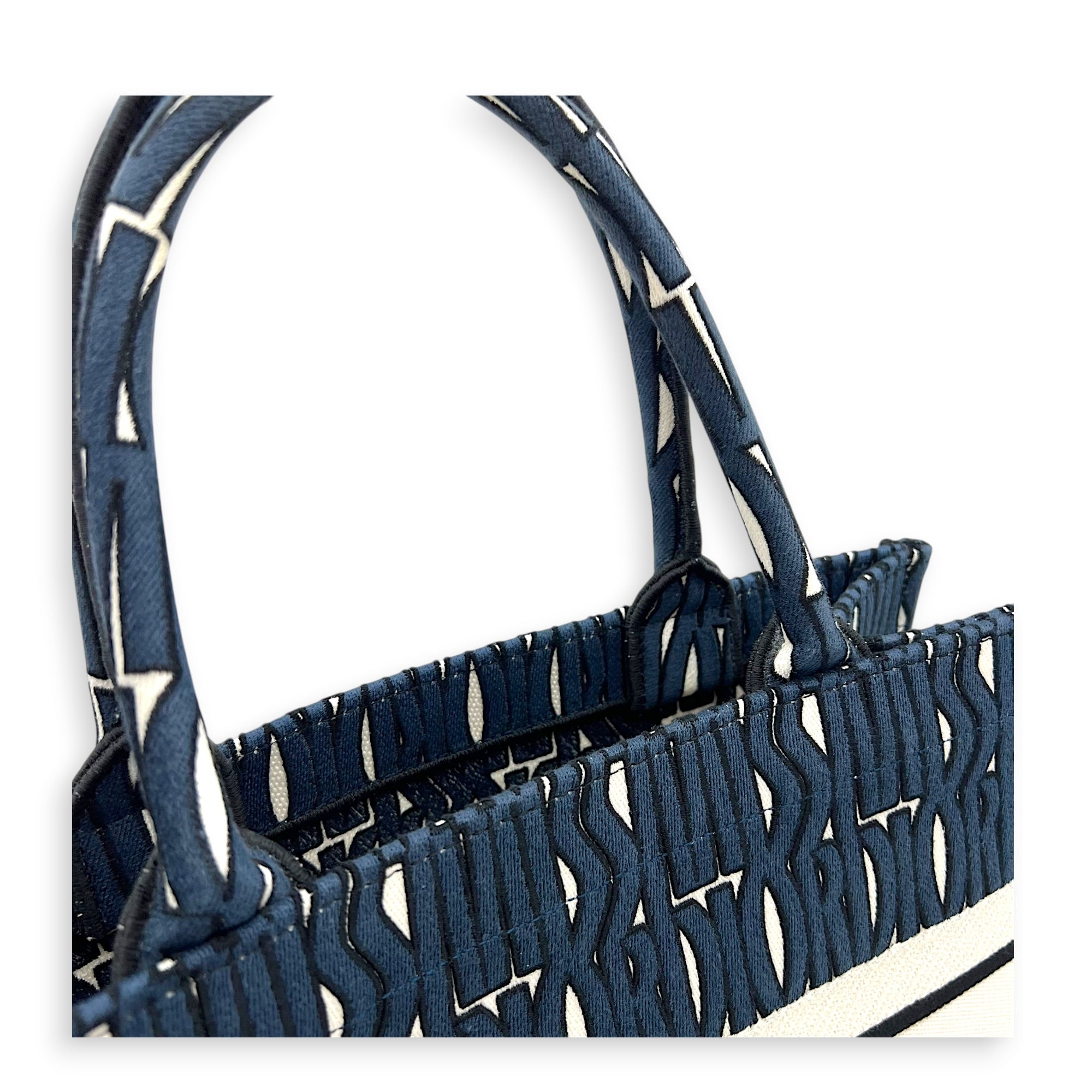 Miss Dior Book Tote Medium Blue Tote Bag in Canvas