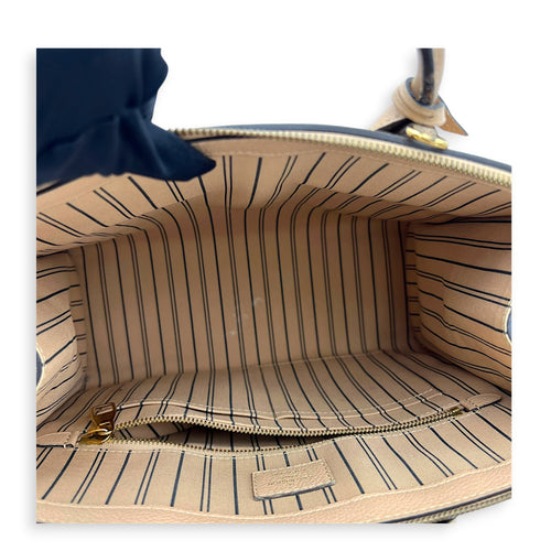 Pont Neuf Top Handle Bag Beige in Empreinte Leather, Gold hardware