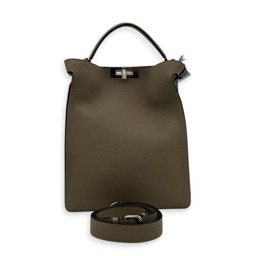 X-Lite Peekaboo Top Handle Bag Beige in Calfskin, Gold hardware