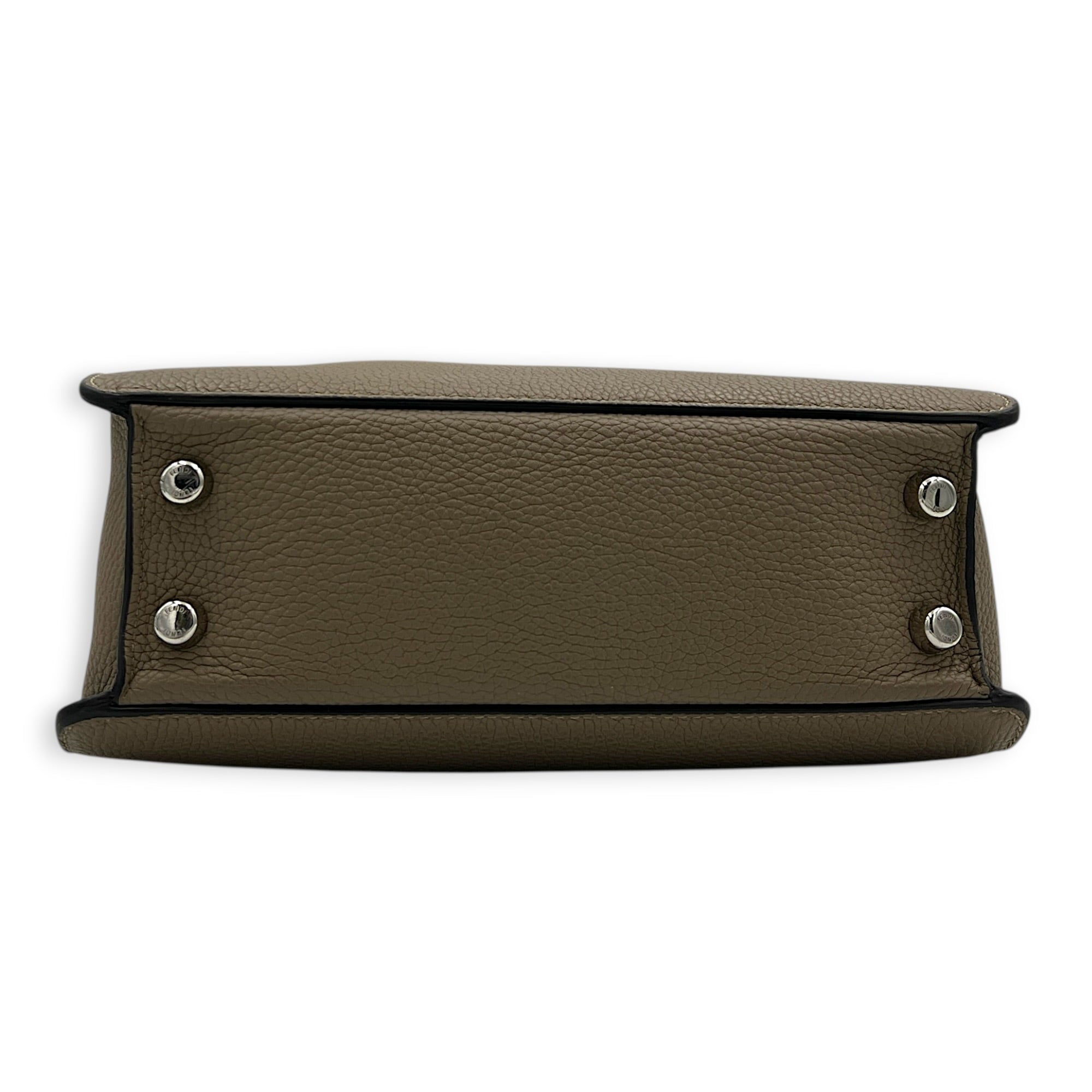X-Lite Peekaboo Top Handle Bag Beige in Calfskin, Gold hardware