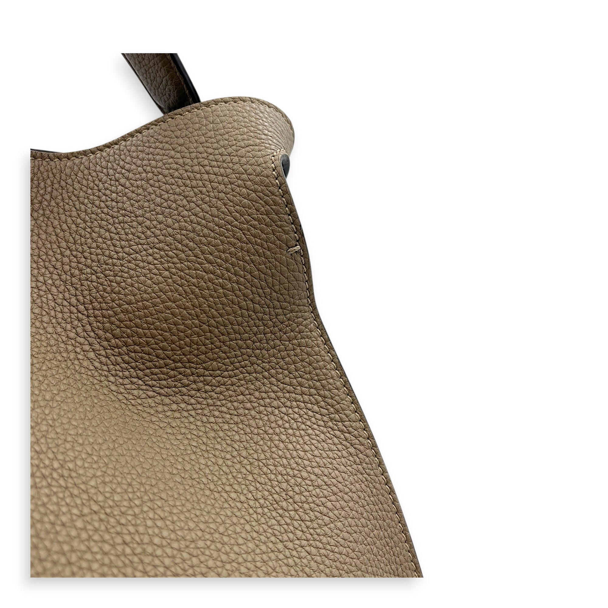 X-Lite Peekaboo Top Handle Bag Beige in Calfskin, Gold hardware