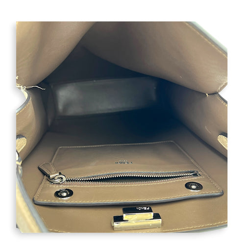 X-Lite Peekaboo Top Handle Bag Beige in Calfskin, Gold hardware