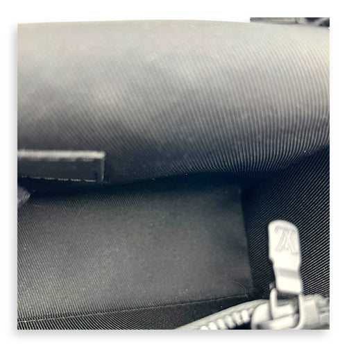 Steamer Black Crossbody Bag in Empreinte Leather, Black hardware