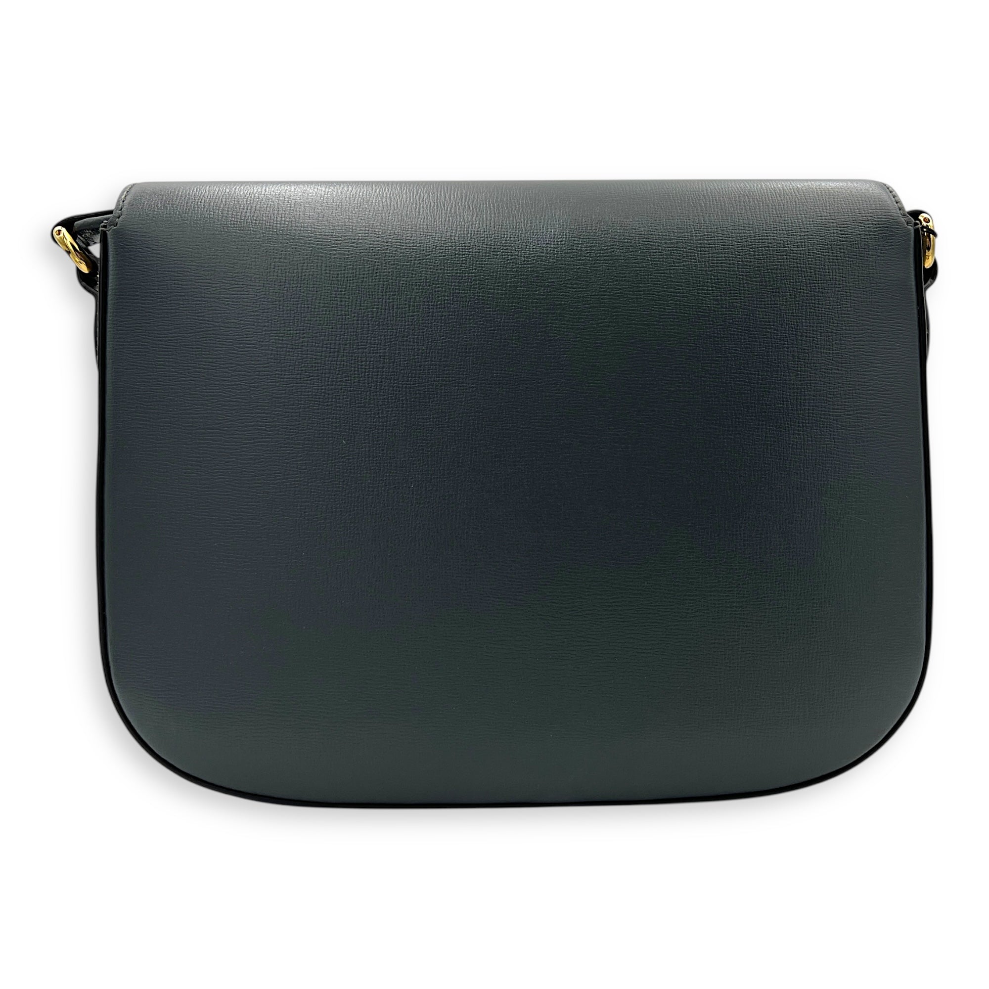 Horsebit 1955 Messenger Grey in Calfskin, Gold hardware