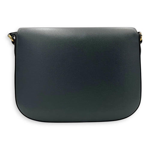 Horsebit 1955 Messenger Grey in Calfskin, Gold hardware