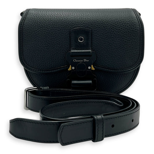 Gallop Crossbody Bag Black in Calfskin, Mixed hardware