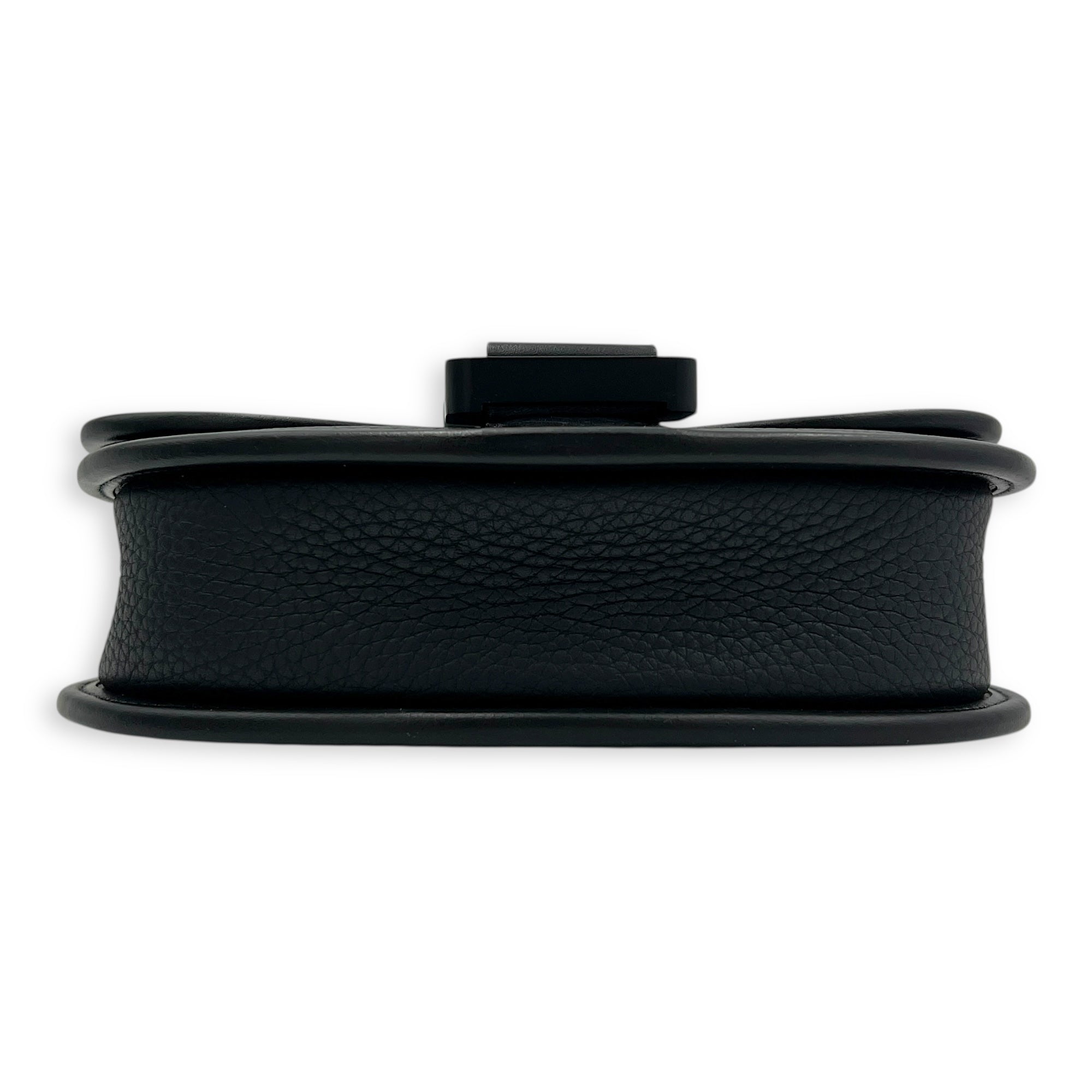 Gallop Crossbody Bag Black in Calfskin, Mixed hardware