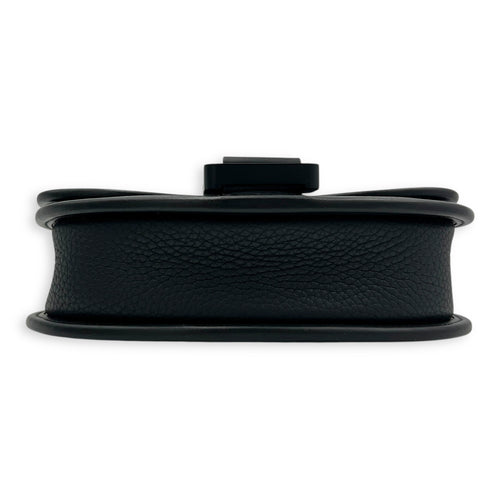 Gallop Crossbody Bag Black in Calfskin, Mixed hardware