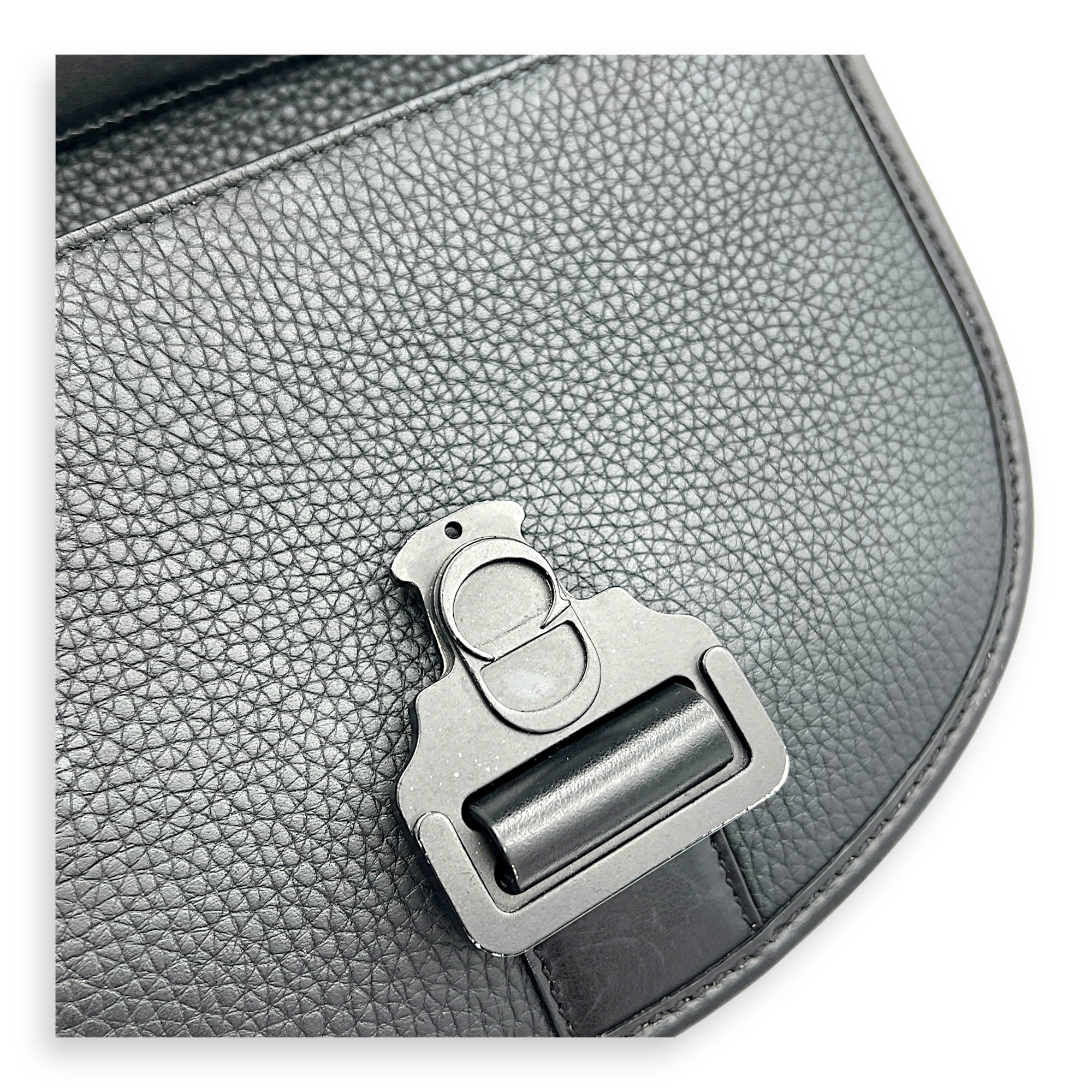 Gallop Crossbody Bag Black in Calfskin, Mixed hardware