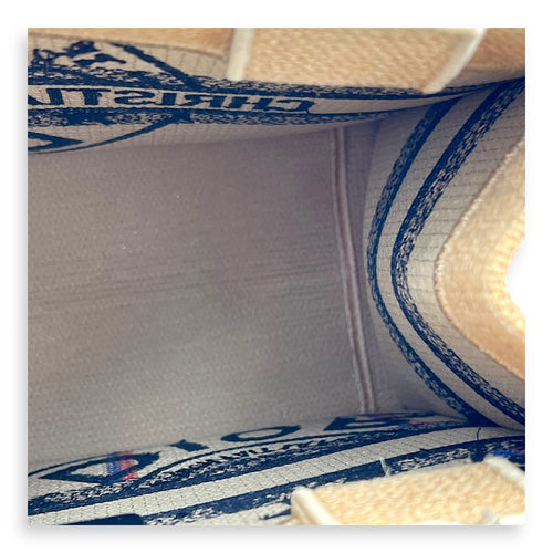 Book Tote Top Handle Bag Small Brown in Jute