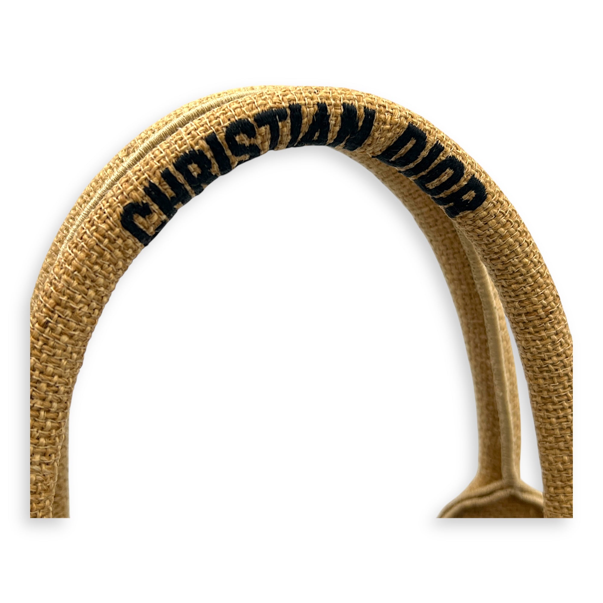 Book Tote Top Handle Bag Small Brown in Jute