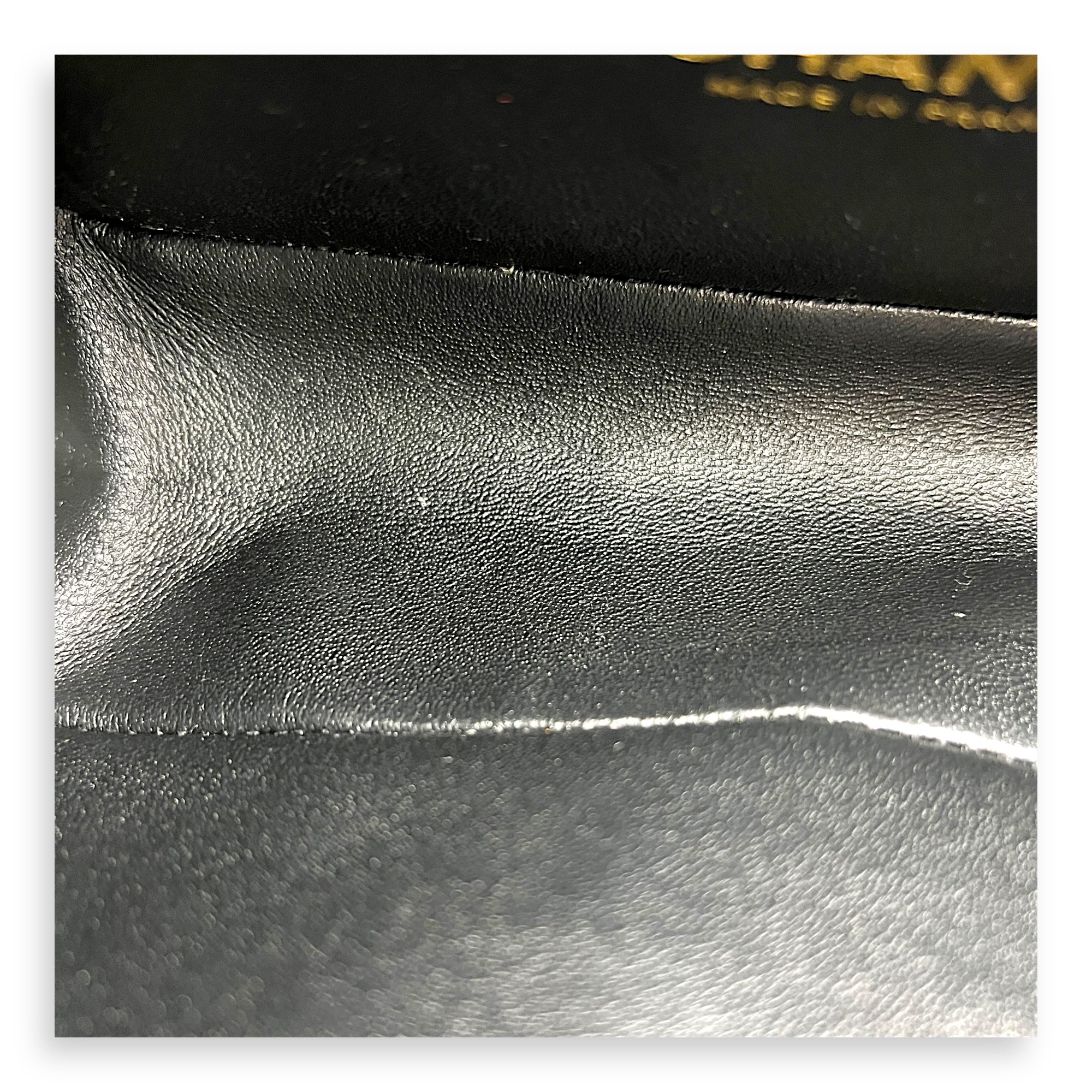 2.55 Shoulder Bag Small Black in Calfskin, Gold hardware