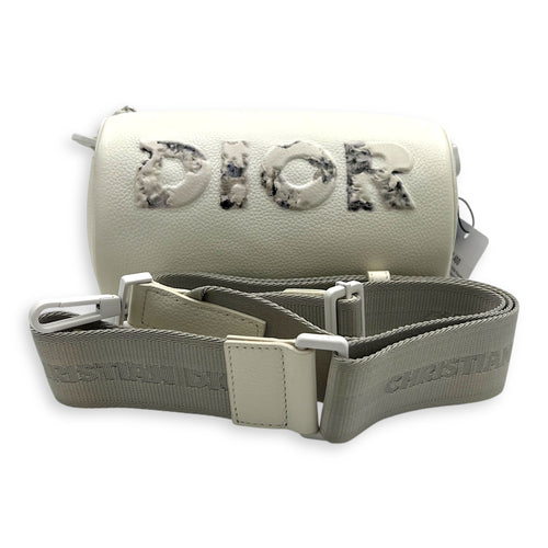x Daniel Arsham Roller Shoulder Bag White in Calfskin, White hardware